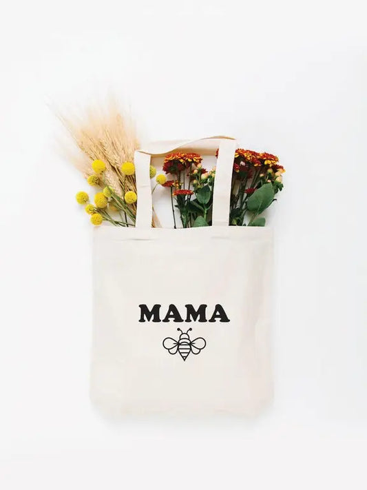 Mama Bee Eco Friendly Canvas Tote Bag | Summer Gift | Reusable Bag
